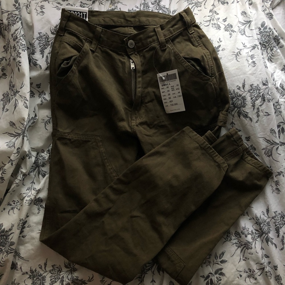 Olive Green Cargo Pants